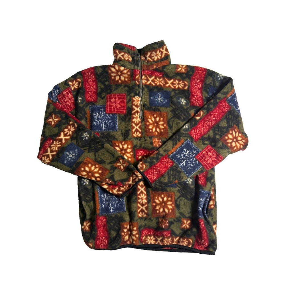 Vintage Tribute Fleece Jacket Women's Medium Pullover Gorpcore Cabincore EUC
